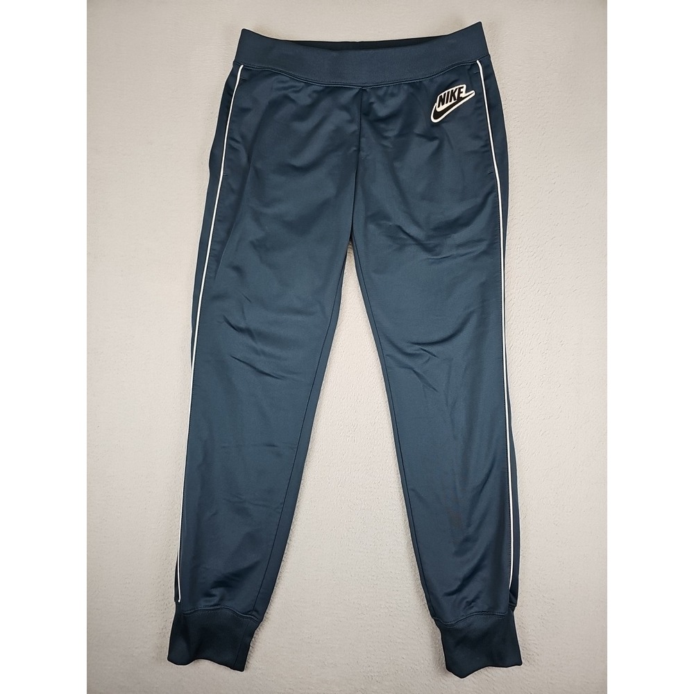 Nike Joggers Women's Size Medium 30x29.5 Midnight Blue Drawstring Track Pants